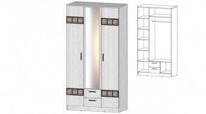 КОСТА-РИКА Шкаф 3-х створчатый (анкор светлый) в Камышлове - kamyshlov.ok-mebel.com | фото