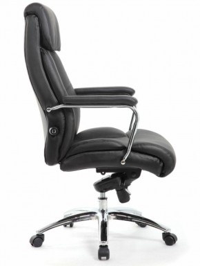Кресло BRABIX PREMIUM "Phaeton EX-502" (кожа с компаньоном, хром, черное) 530882 в Камышлове - kamyshlov.ok-mebel.com | фото 3