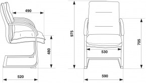 Кресло Бюрократ T-9927SL-LOW-V/BLACK в Камышлове - kamyshlov.ok-mebel.com | фото 4