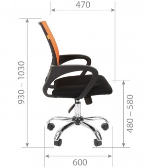Кресло для оператора CHAIRMAN 696 хром (ткань TW-11/сетка TW-69) в Камышлове - kamyshlov.ok-mebel.com | фото 7