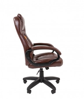Кресло для руководителя  CHAIRMAN 432 (Экокожа коричневая) в Камышлове - kamyshlov.ok-mebel.com | фото 3