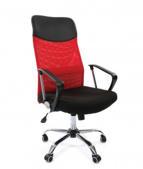 Кресло для руководителя CHAIRMAN 610 N (15-21 черный/сетка красный) в Камышлове - kamyshlov.ok-mebel.com | фото