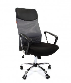 Кресло для руководителя CHAIRMAN 610 N(15-21 черный/сетка серый) в Камышлове - kamyshlov.ok-mebel.com | фото 1