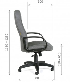 Кресло для руководителя  CHAIRMAN 685 СТ (ткань стандарт 10-356 черная) в Камышлове - kamyshlov.ok-mebel.com | фото 6