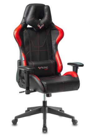 Кресло игровое Бюрократ VIKING 5 AERO RED черный/красный в Камышлове - kamyshlov.ok-mebel.com | фото