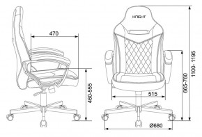 Кресло игровое Бюрократ VIKING 6 KNIGHT BR FABRIC коричневый/бежевый в Камышлове - kamyshlov.ok-mebel.com | фото 4