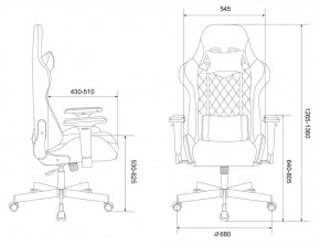 Кресло игровое Бюрократ VIKING 7 KNIGHT B FABRIC черный в Камышлове - kamyshlov.ok-mebel.com | фото 4