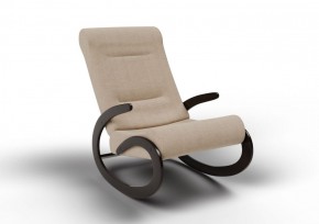 Кресло-качалка Мальта 10-Т-П (ткань/венге) ПЕСОК в Камышлове - kamyshlov.ok-mebel.com | фото