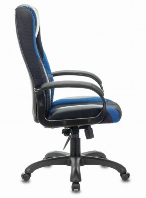 Кресло компьютерное BRABIX PREMIUM "Rapid GM-102" (экокожа/ткань, черное/синее) 532106 в Камышлове - kamyshlov.ok-mebel.com | фото 3