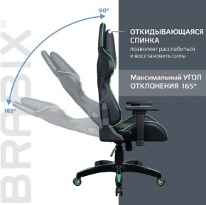 Кресло компьютерное BRABIX "GT Carbon GM-120" (черное/зеленое) 531929 в Камышлове - kamyshlov.ok-mebel.com | фото 2