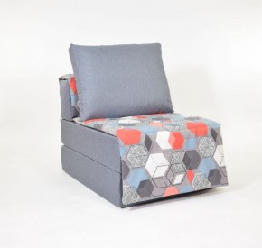 Кресло-кровать бескаркасное Харви (серый-геометрия слейт) в Камышлове - kamyshlov.ok-mebel.com | фото
