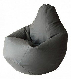 Кресло-мешок Серая ЭкоКожа 2XL 135*95 см в Камышлове - kamyshlov.ok-mebel.com | фото