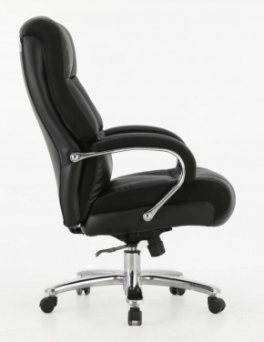 Кресло офисное BRABIX PREMIUM "Bomer HD-007" (рециклированная кожа, хром, черное) 531939 в Камышлове - kamyshlov.ok-mebel.com | фото 3
