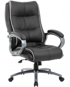 Кресло офисное BRABIX PREMIUM "Strong HD-009" (экокожа черная, ткань серая) 531945 в Камышлове - kamyshlov.ok-mebel.com | фото 1