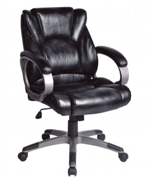 Кресло офисное BRABIX "Eldorado EX-504", экокожа, черное, 530874 в Камышлове - kamyshlov.ok-mebel.com | фото 1