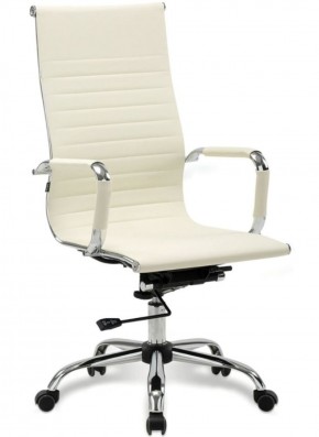 Кресло офисное BRABIX "Energy EX-509" (экокожа, хром, бежевое) 531166 в Камышлове - kamyshlov.ok-mebel.com | фото