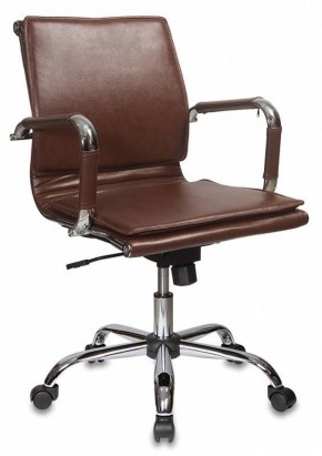 Кресло руководителя Бюрократ CH-993-LOW/BROWN коричневый в Камышлове - kamyshlov.ok-mebel.com | фото