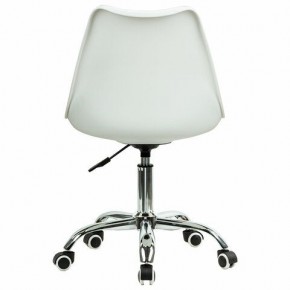 Кресло стул BRABIX "Eames MG-310 CH", хром, пластик белый, ткань серая, 532924 в Камышлове - kamyshlov.ok-mebel.com | фото 4