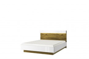 Кровать 160 с подъемником, TORINO, цвет белый/Дуб наварра в Камышлове - kamyshlov.ok-mebel.com | фото 1