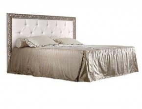 Кровать 2-х спальная (1,6 м) Тиффани штрих-лак/серебро с мягким изголовьем (ТФКР-2) в Камышлове - kamyshlov.ok-mebel.com | фото