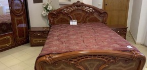 Кровать 2-х спальная 1600*2000 Роза, без основания (01.116) орех в Камышлове - kamyshlov.ok-mebel.com | фото