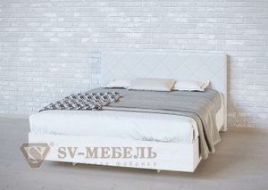 Кровать 1400 двойная №1 изголовье Ромб в Камышлове - kamyshlov.ok-mebel.com | фото 1