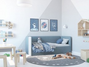 Кровать-диван Leonardo 160*70 (Голубой) + боковина в Камышлове - kamyshlov.ok-mebel.com | фото 5