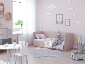 Кровать-диван Leonardo 160*70 (Розовый) + боковина в Камышлове - kamyshlov.ok-mebel.com | фото 5