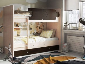Кровать двухъярусная "Тетрис" (щиты) с бортиками + ящики в Камышлове - kamyshlov.ok-mebel.com | фото 3