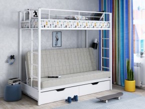 Кровать двухъярусная с диваном "Мадлен-ЯЯ" с ящиками в Камышлове - kamyshlov.ok-mebel.com | фото 1
