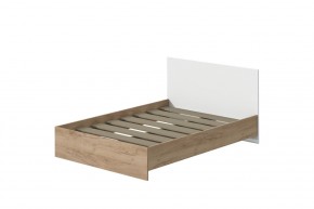 Кровать Эконом 900 (Дуб крафт золотой/Белый текстурный) в Камышлове - kamyshlov.ok-mebel.com | фото