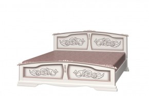ЕЛЕНА Кровать из массива 1400 (Дуб Молочный) в Камышлове - kamyshlov.ok-mebel.com | фото