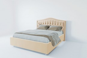 Кровать Калининград с ПМ 1400 (экокожа бежевая) в Камышлове - kamyshlov.ok-mebel.com | фото 2