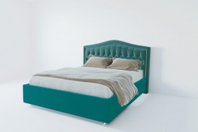 Кровать Калининград с ПМ 1600 (велюр бирюзовый) в Камышлове - kamyshlov.ok-mebel.com | фото 2