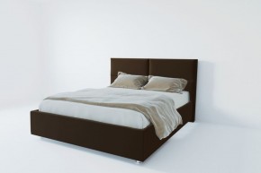 Кровать Корсика с ПМ 800 (экокожа коричневая) в Камышлове - kamyshlov.ok-mebel.com | фото 2