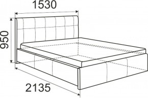 Кровать Изабелла с латами Newtone light beige 1600x2000 в Камышлове - kamyshlov.ok-mebel.com | фото
