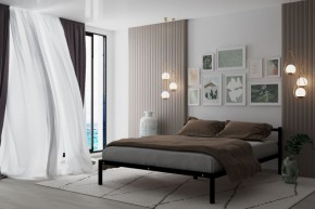 Кровать Мета с матрасом 1200 (черный) в Камышлове - kamyshlov.ok-mebel.com | фото 2