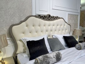 Кровать Мокко 1800 с мягким изголовьем + основание (серый камень) в Камышлове - kamyshlov.ok-mebel.com | фото 2