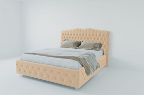 Кровать Нягань с ПМ 2000 (экокожа бежевая) в Камышлове - kamyshlov.ok-mebel.com | фото 2