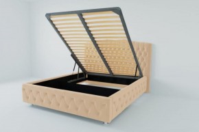 Кровать Нягань с ПМ 900 (экокожа бежевая) в Камышлове - kamyshlov.ok-mebel.com | фото 2