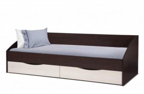Кровать одинарная "Фея - 3" симметричная New (2000Х900) венге/вудлайн кремовый в Камышлове - kamyshlov.ok-mebel.com | фото