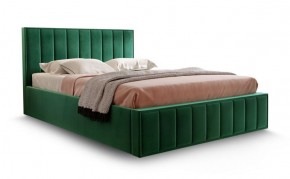 Кровать "Вена" 1400 СТАНДАРТ Вариант 1 Мора зеленый + бельевой ящик с кроватным основанием и подъемным механизмом в Камышлове - kamyshlov.ok-mebel.com | фото