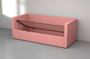 Кровать с ПМ (арт.030) (с/м 900*2000мм) (б/матр), ткань розовая в Камышлове - kamyshlov.ok-mebel.com | фото 2