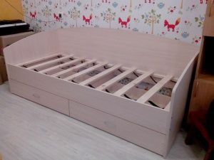 Кровать Соло-софа 1 с ящиками в Камышлове - kamyshlov.ok-mebel.com | фото 2