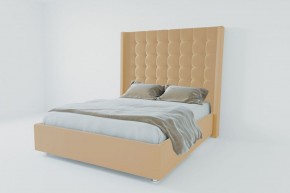 Кровать Венеция ЛЮКС с ПМ 1200 (экокожа бежевая) в Камышлове - kamyshlov.ok-mebel.com | фото 2