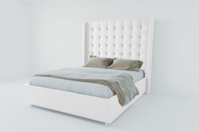 Кровать Венеция ЛЮКС с ПМ 1200 (экокожа белая) в Камышлове - kamyshlov.ok-mebel.com | фото 2