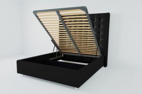 Кровать Венеция ЛЮКС с ПМ 1800 (экокожа кольт ч) в Камышлове - kamyshlov.ok-mebel.com | фото 2