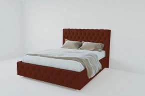 Кровать Версаль 1400 без основания (велюр бордо) в Камышлове - kamyshlov.ok-mebel.com | фото
