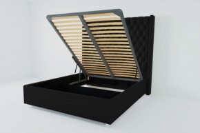 Кровать Версаль ЛЮКС с ПМ 800 (экокожа кольт ч) в Камышлове - kamyshlov.ok-mebel.com | фото 2