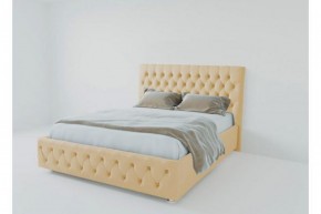 Кровать Версаль с ПМ 2000 (экокожа бежевая) в Камышлове - kamyshlov.ok-mebel.com | фото